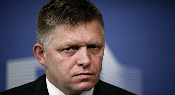 Not happy Jan. Slovak Prime Minister Robert Fico.