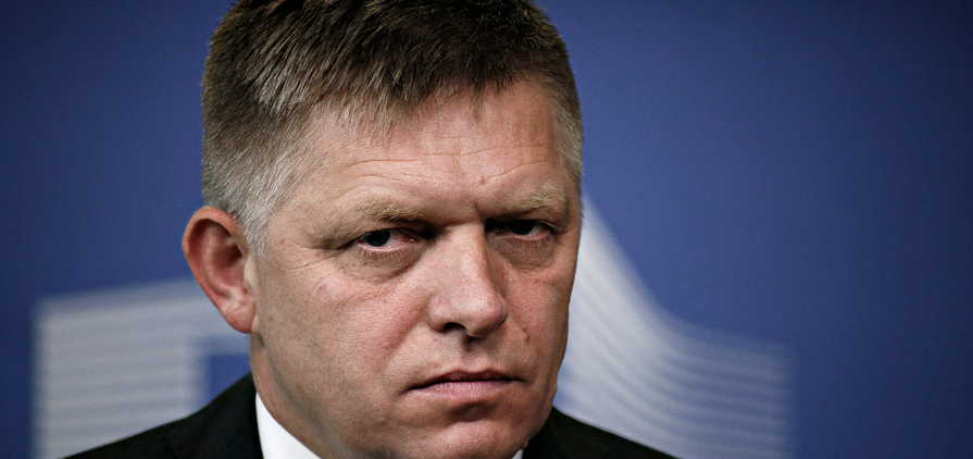 Not happy Jan. Slovak Prime Minister Robert Fico.